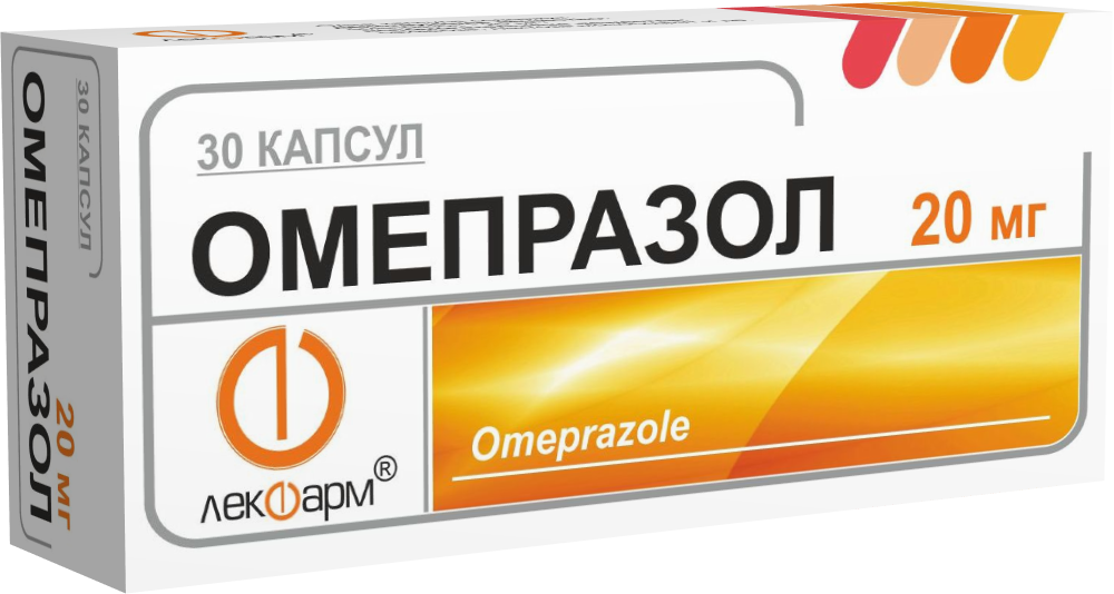 Изображение товара ОМЕПРАЗОЛ 20 мг капсулы 30 штук от ЛЕКФАРМ