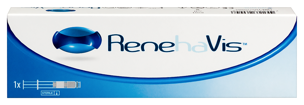 Изображение товара Renehavis (ренехавис) имплантат синовиальной жидкости для внутрисуставных инъекций шприц двухкамерный без иглы 2,2% 0,7 мл+1 гр% 0,7 мл 1 шт.