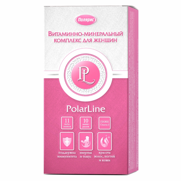 Изображение товара Витаминно-минеральный комплекс Polarline для женщин 60 капсул