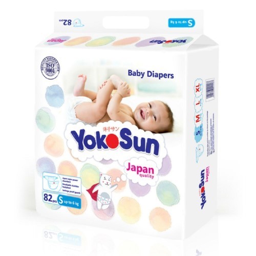 Изображение товара Yokosun подгузники детские размер s/до 6 кг/ 82 шт.