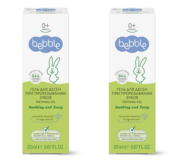 Изображение товара Набор  Гель для десен при прорезывании зубов Bebble 2 упаковки по специальной цене!
