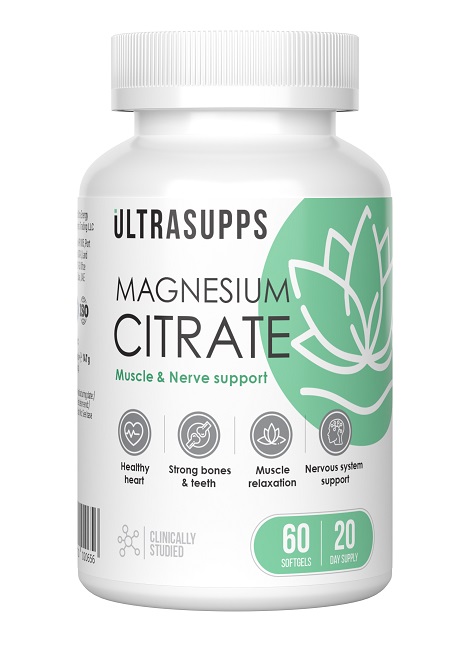 Изображение товара Ультрасаппс магния цитрат 60 капсул по 2450 мг биодобавка