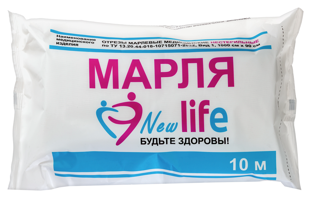 Изображение товара Отрез марлевый медицинский нестерильный life 90cмх10 м