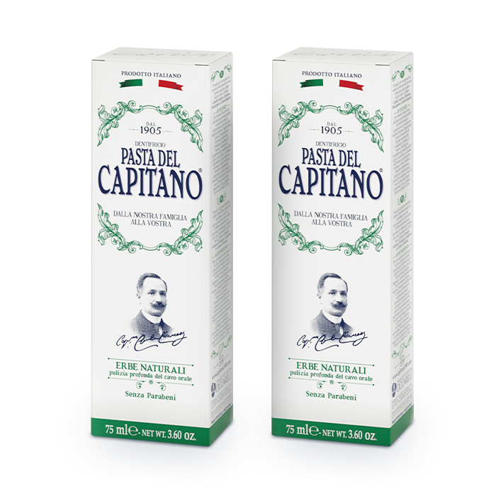 Изображение товара НАБОР PASTA DEL CAPITANO 1905 ЗУБНАЯ ПАСТА НАТУРАЛЬНЫЕ ТРАВЫ 75МЛ 2 уп. - по выгодной цене!