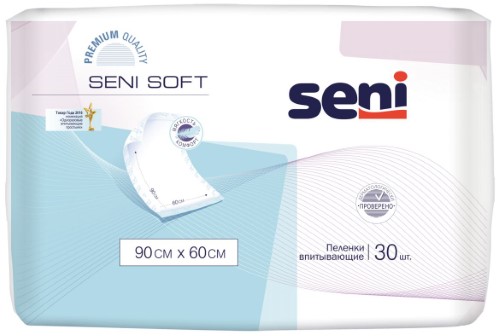 Изображение товара Seni soft пеленки гигиенические 90x60 cм 30 шт.