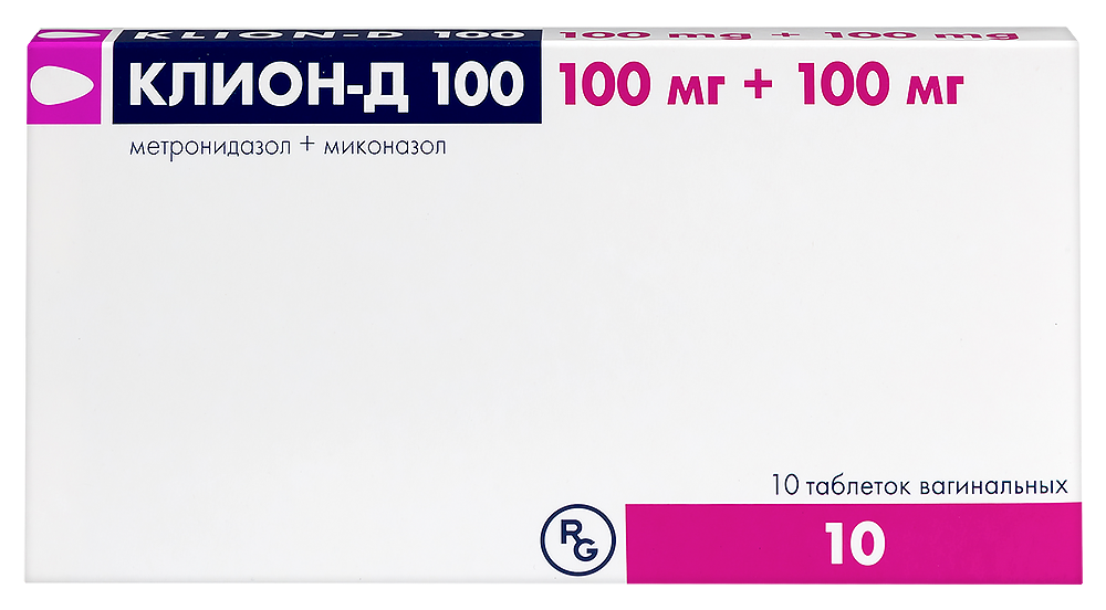Клион-д 100 100 мг + 100 мг 10 шт. таблетки вагинальные инструкция по применению