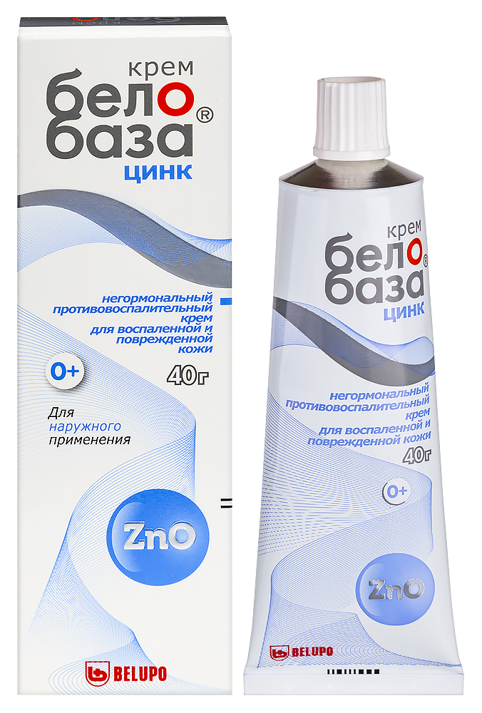 Изображение товара Белобаза цинк крем 40 гр для кожи