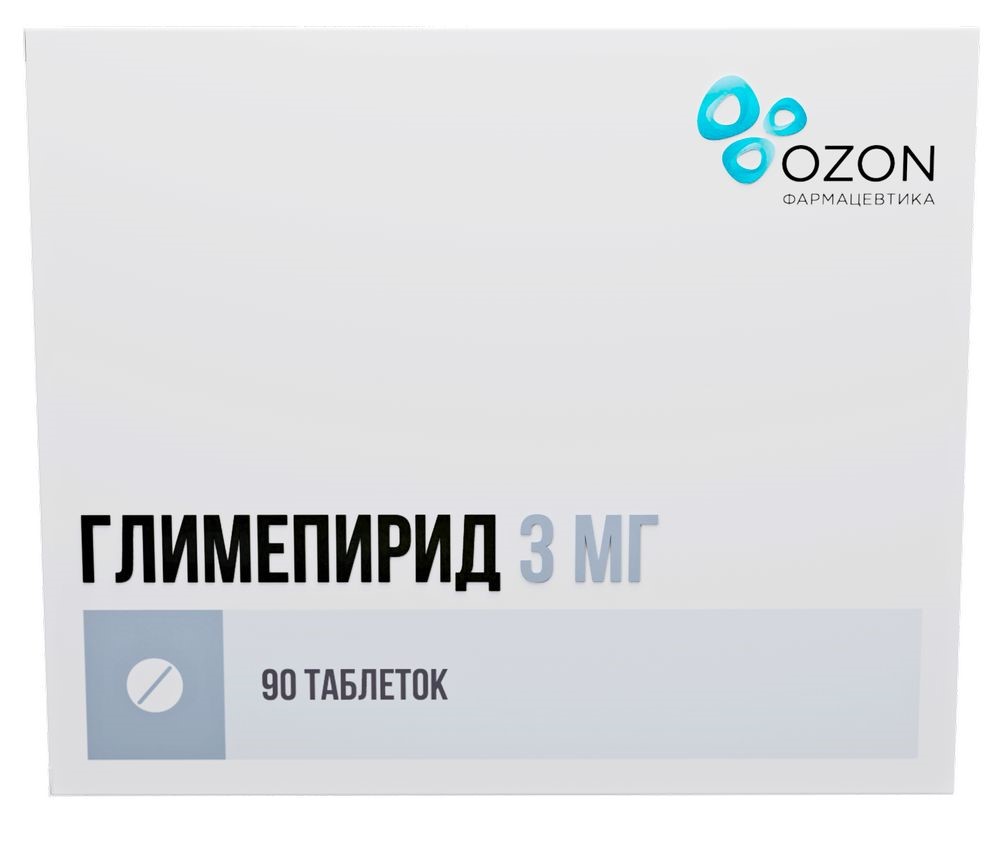 Глимепирид 3 мг 90 шт. блистер таблетки - цена 625 руб., купить в интернет  аптеке в Москве Глимепирид 3 мг 90 шт. блистер таблетки, инструкция по  применению