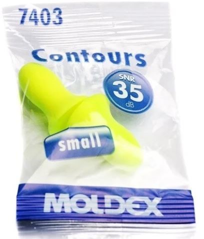 Изображение товара Беруши moldex contours small вкладыши противошумные малый размер 2 шт.