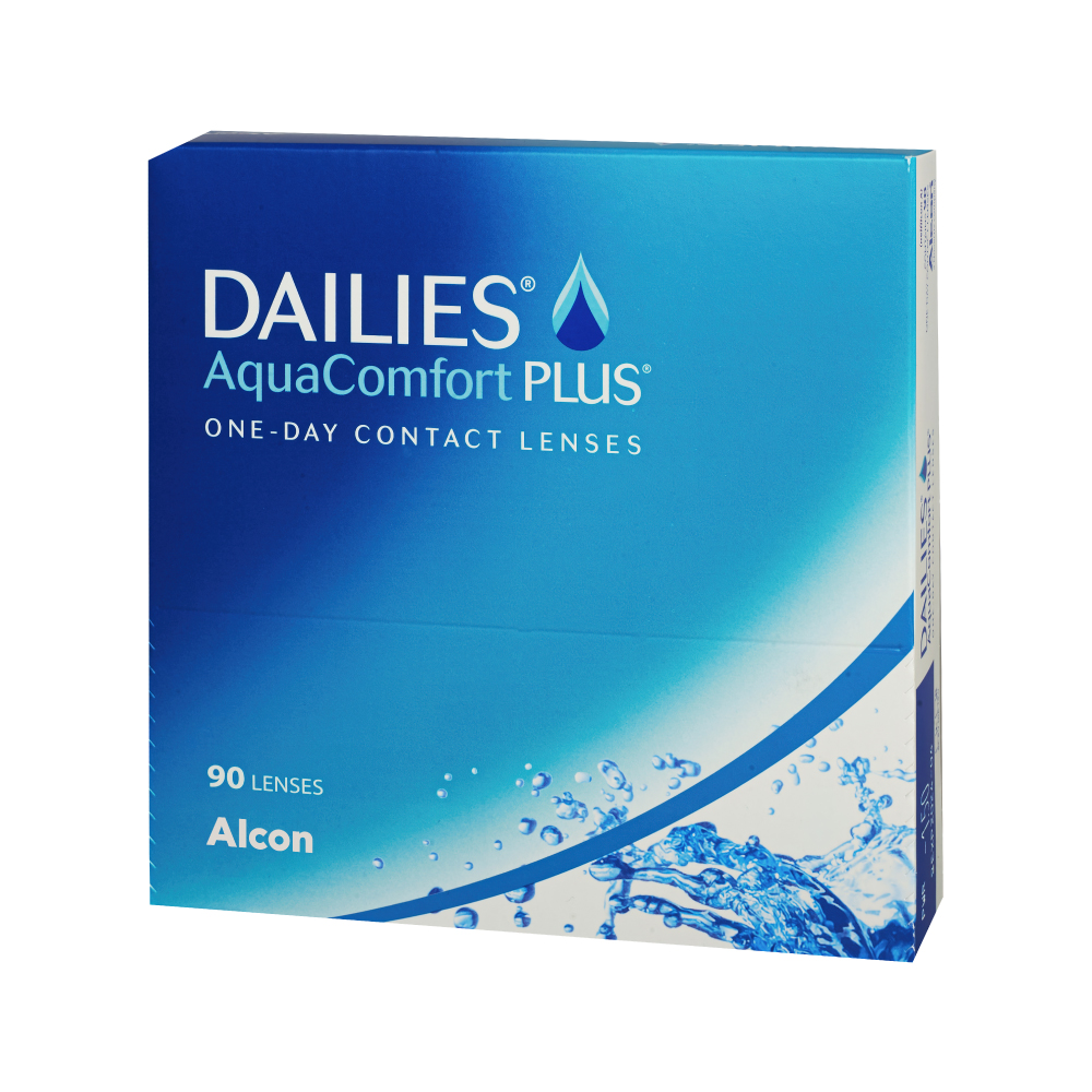 Alcon dailies aquacomfort plus однодневные контактные линзы/-1,25/ 90 шт. -  цена 3965.80 руб., купить в интернет аптеке в Санкт-Петербурге Alcon  dailies aquacomfort plus однодневные контактные линзы/-1,25/ 90 шт.,  инструкция по применению