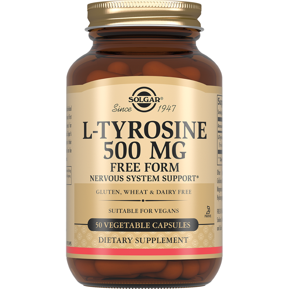 Изображение товара Солгар l-тирозин 500 мг 50 шт. капсулы массой 716 мг