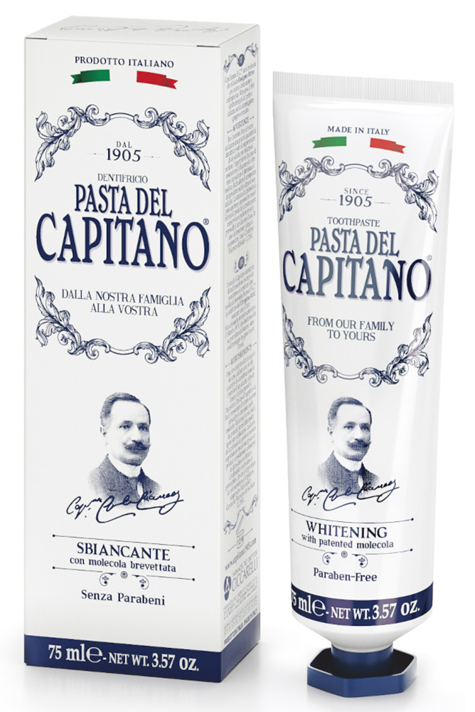 Изображение товара Pasta del capitano 1905 зубная паста отбеливающая с запатентованной молекулой 75 мл