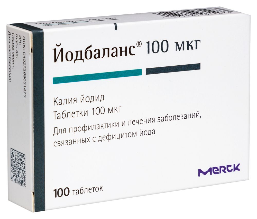 Йодбаланс 100 мкг 100 шт. таблетки - цена 119 руб., купить в интернет  аптеке в Свободном Йодбаланс 100 мкг 100 шт. таблетки, инструкция по  применению