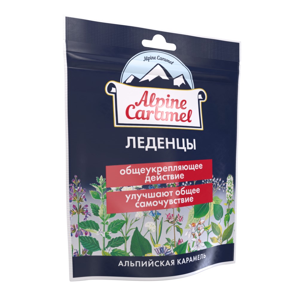 Alpine caramel леденцы альпийская карамель 75 гр - цена 309 руб., купить в  интернет аптеке в Урае Alpine caramel леденцы альпийская карамель 75 гр,  инструкция по применению