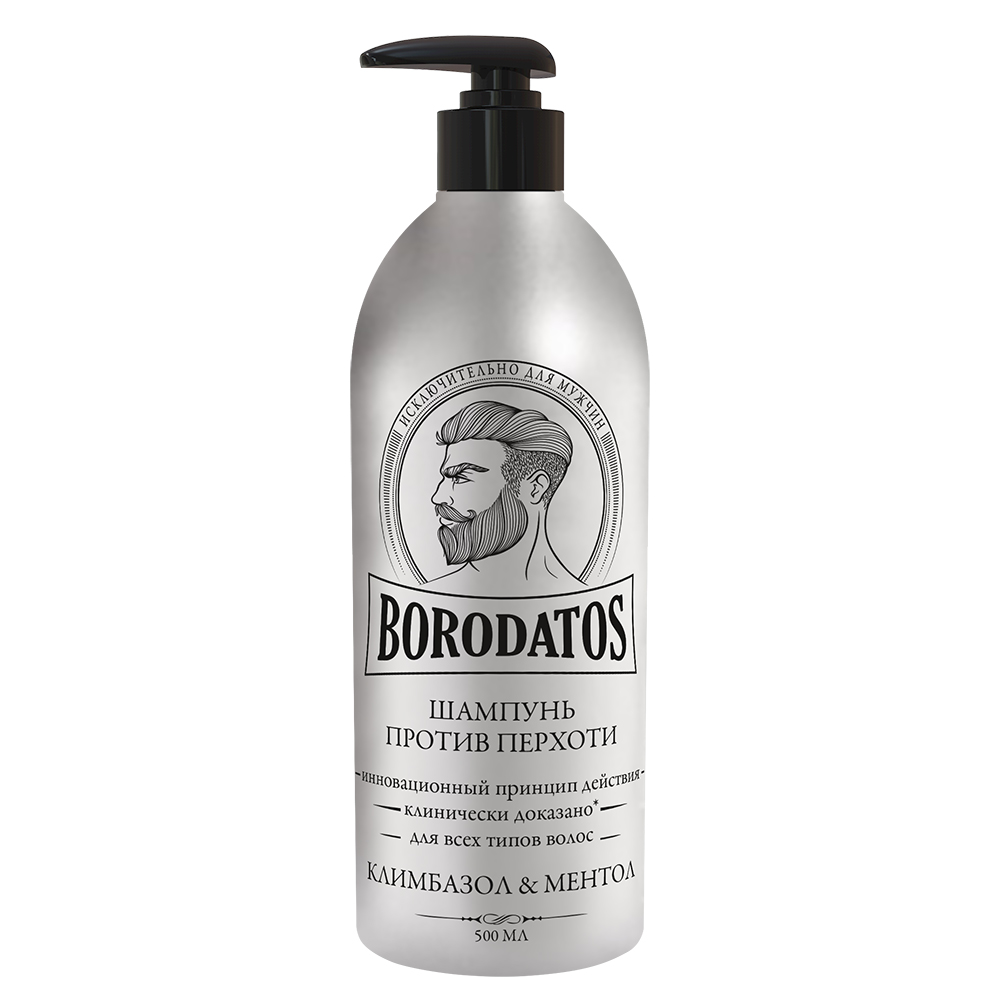 Изображение товара Borodatos шампунь против перхоти 500 мл для мужчин