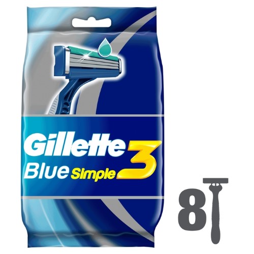 Изображение товара Gillette blue 3 simple бритвы безопасные одноразовые 8 шт.