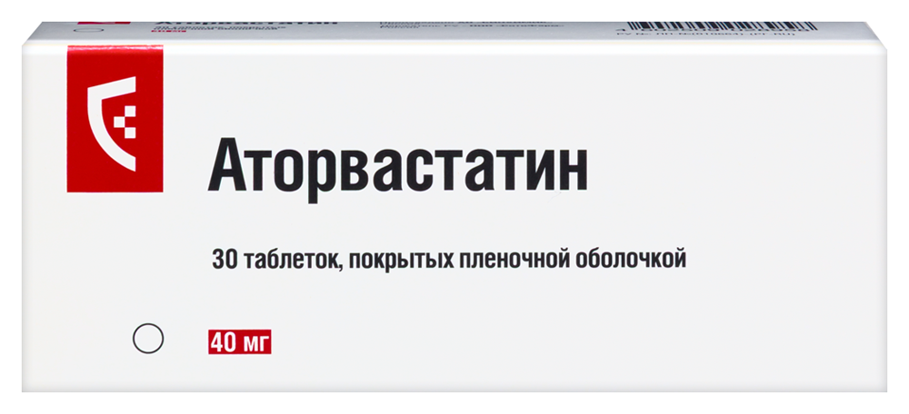 Изображение товара Аторвастатин 40 мг 30 таблеток для снижения холестерина Изображение товара Аторвастатин 40 мг 30 таблеток для снижения холестерина