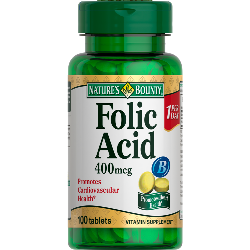 Изображение товара Нэйчес Баунти Фолиевая Кислота 100 шт. Таблетки БАД
