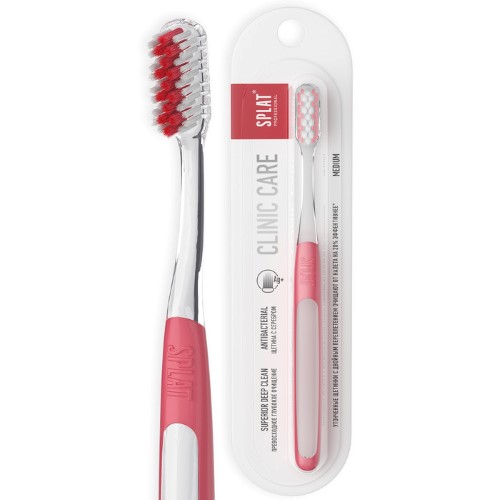 Изображение товара Splat professional зубная щетка clinic care/medium/коралловая