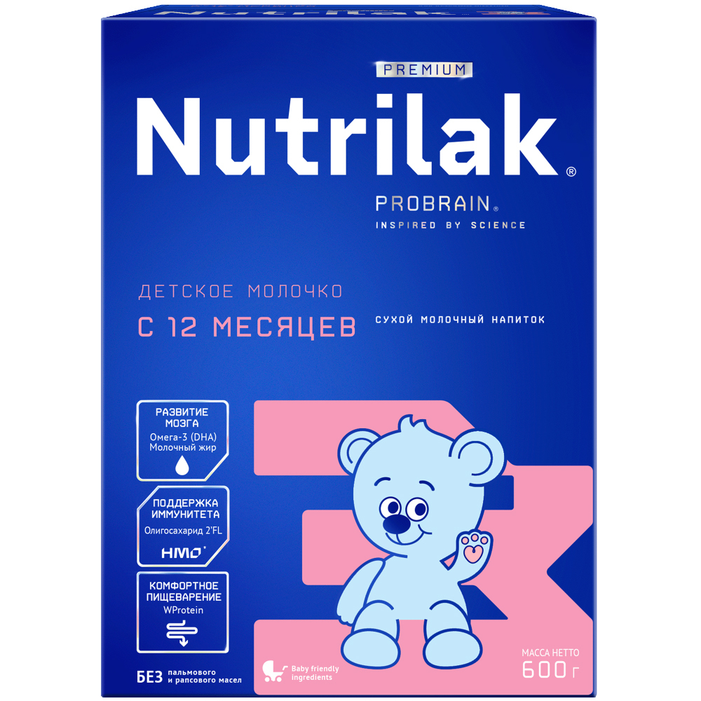 Изображение товара Nutrilak premium 3 - детское молочко для детей старше 12 месяцев, 600г Изображение товара Nutrilak premium 3 - детское молочко для детей старше 12 месяцев, 600г