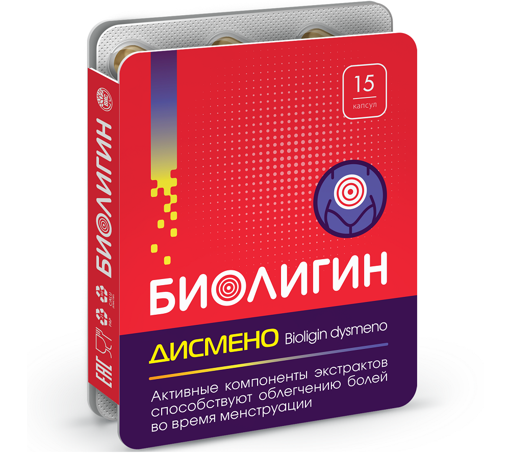 Биолигин дисмено (bioligin dysmeno) 15 шт. капсулы массой 0,45 г - цена 175  руб., купить в интернет аптеке в Москве Биолигин дисмено (bioligin dysmeno)  15 шт. капсулы массой 0,45 г, инструкция по применению