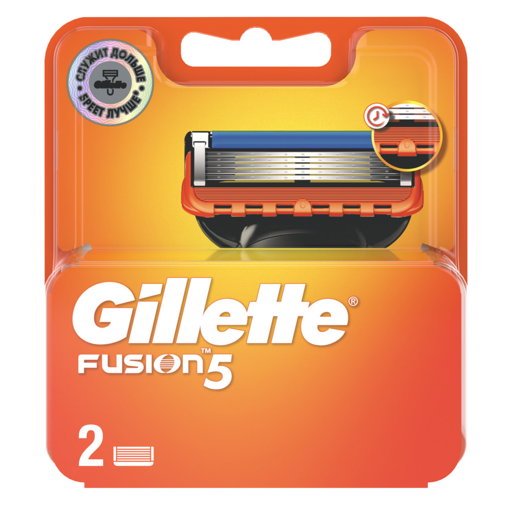 Изображение товара Gillette Fusion сменные кассеты для бритья 2 шт. мужские кассеты