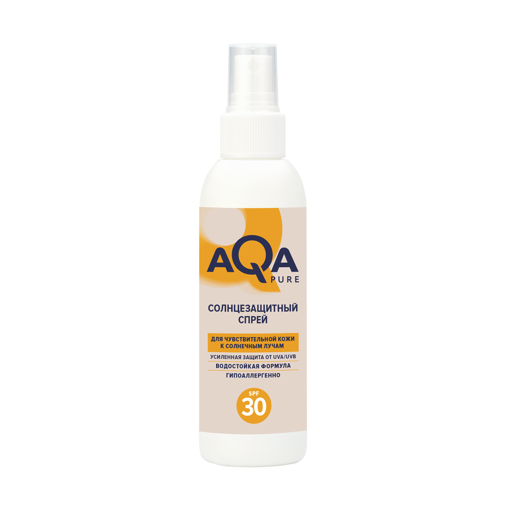 AQA PURE СПРЕЙ СОЛНЦЕЗАЩИТНЫЙ SPF 30 150МЛ инструкция по применению