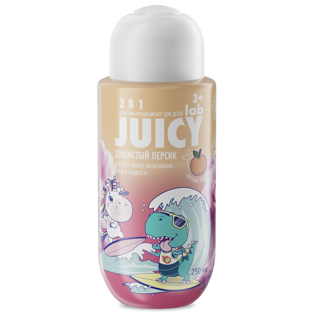 Изображение товара Splat juicy lab шампунь-кондиционер детский персик 2 в 1 250 мл