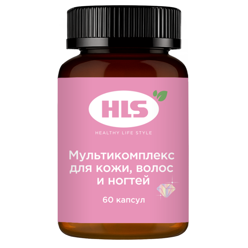 Изображение товара Мультикомплекс для кожи волос и ногтей 60 капсул по 495 мг эркафарм