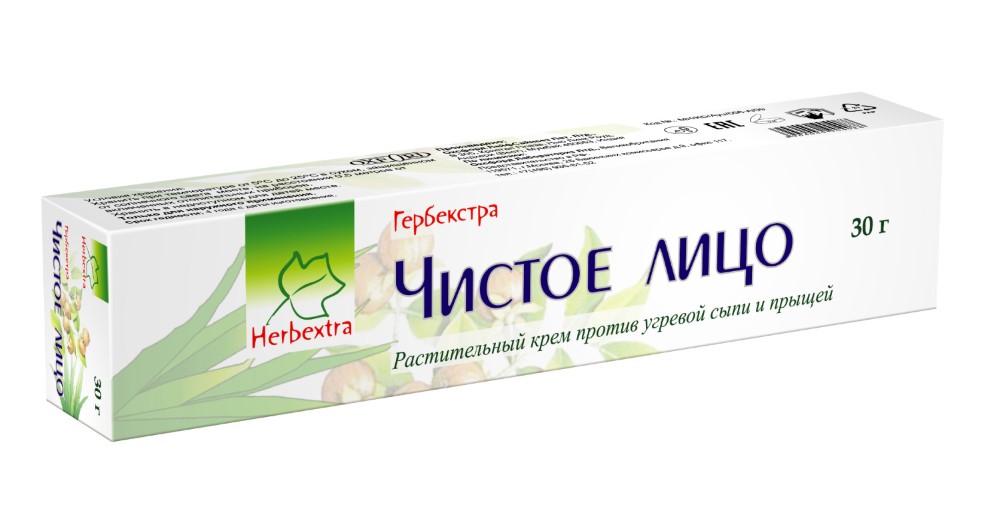 Изображение товара Herbextra чистое лицо крем против угревой сыпи 30 гр