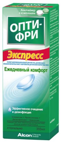 Изображение товара Опти-фри экспресс раствор для контактных линз 355 мл для дезинфекции и ухода