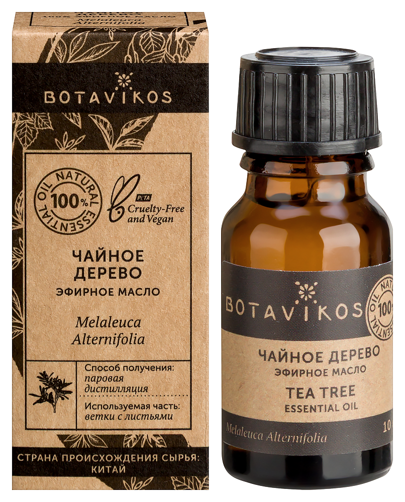 Изображение товара Эфирное масло чайного дерева Botavikos 10 мл для ароматерапии и ухода Изображение товара Эфирное масло чайного дерева Botavikos 10 мл для ароматерапии и ухода