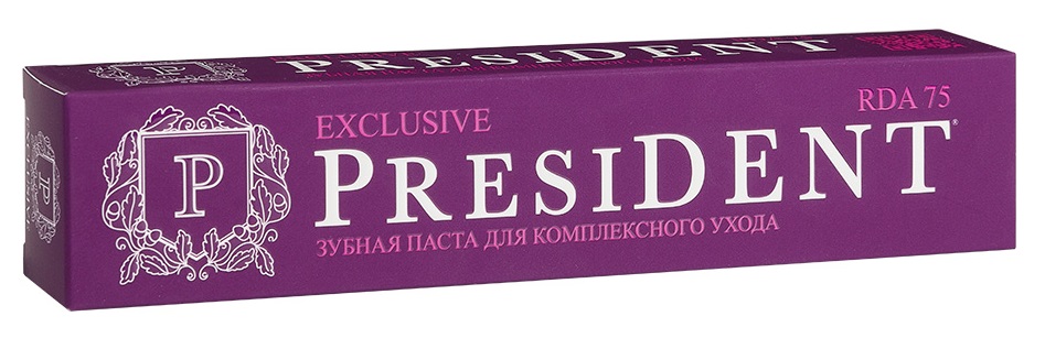 Изображение товара President зубная паста exclusive 75 гр