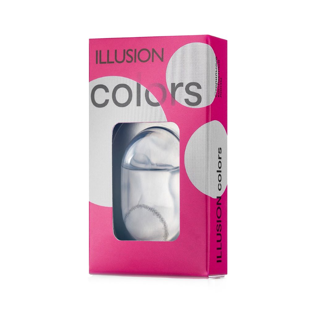 Изображение товара Контактные линзы Illusion Colors Grey квартальная замена 2 шт.