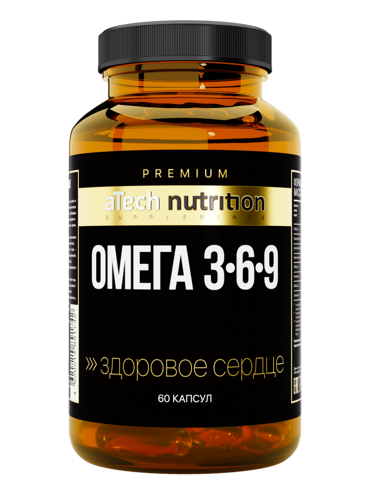 Изображение товара Atech Nutrition Premium Омега 3-6-9 капсулы 1630 мг 60 шт.