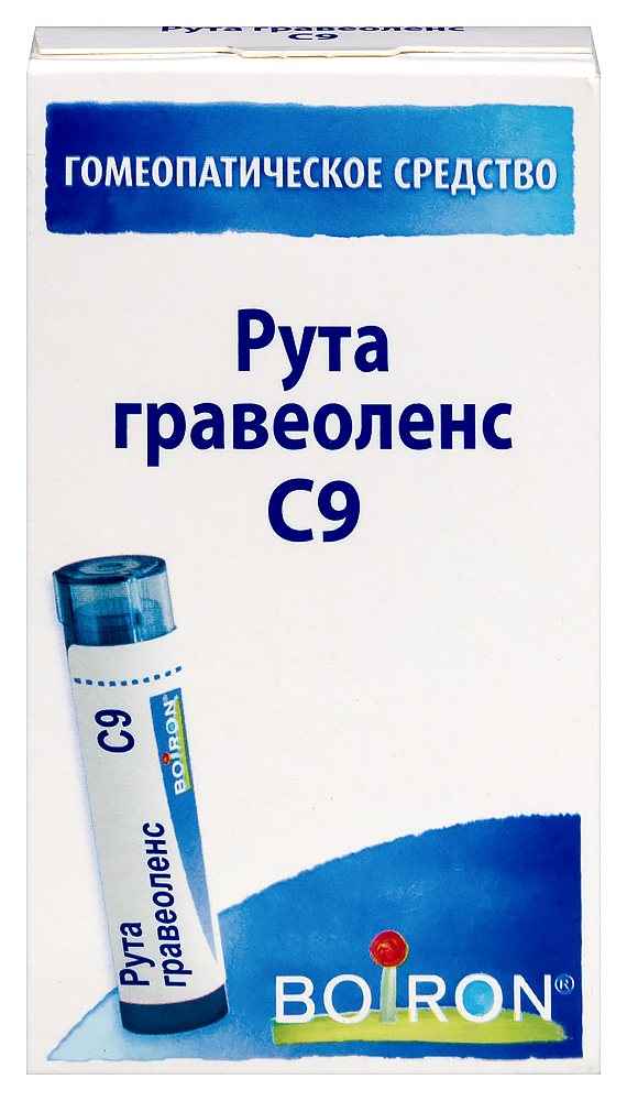 Изображение товара Рута гравеоленс С9 гомеопатические гранулы 4 гр натуральное средство