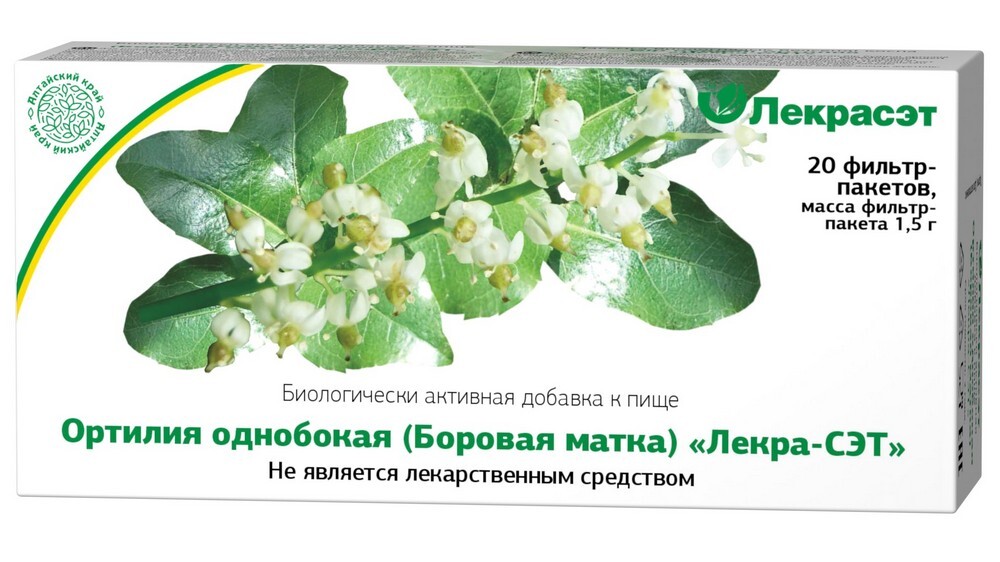 Изображение товара Ортилия однобокая (боровая матка)-лекра-сэт 1,5 20 шт. фильтр-пакеты
