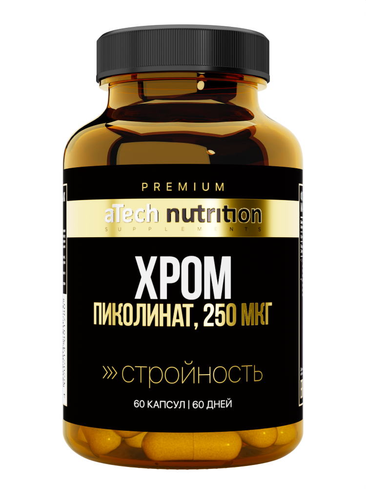 Изображение товара Atech nutrition premium пиколинат хрома 60 шт. капсулы массой 450 мг