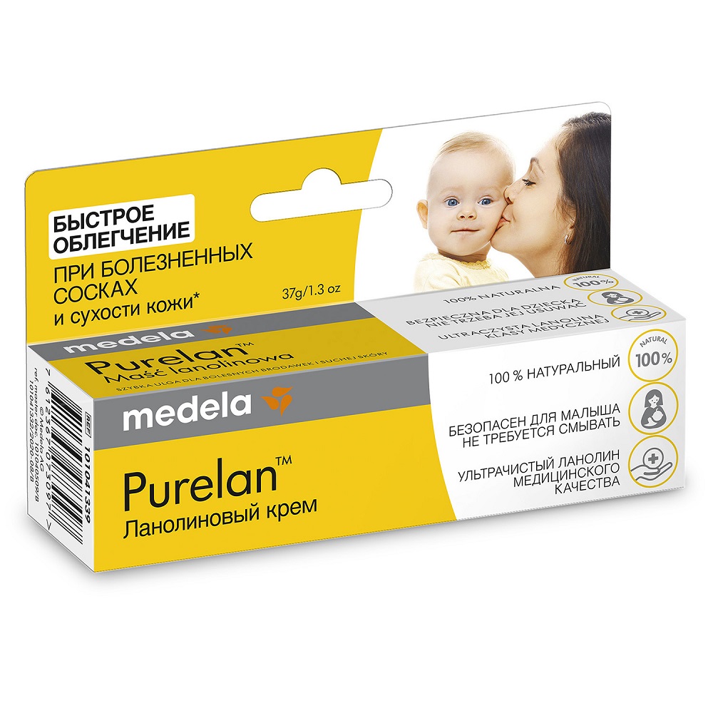 Medela Purelan 37 г ланолиновый крем для гигиенического ухода за сосками  кормящих матерей и сухой кожей - цена 947.30 руб., купить в интернет аптеке  в Междуреченске Medela Purelan 37 г ланолиновый крем