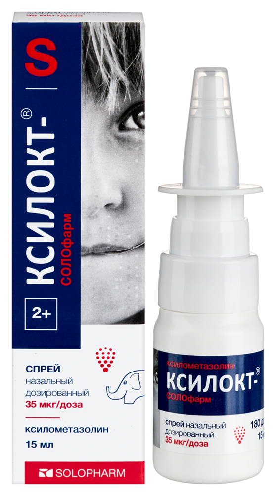Изображение товара Ксилокт-солофарм спрей назальный 35 мкг/доза 180 доз 15 мл