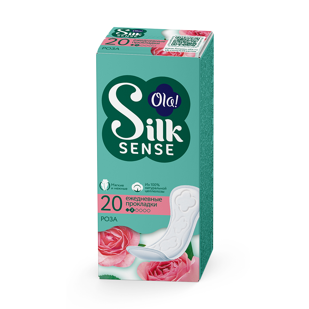 Ola silk sense прокладки ежедневные daily deo бархатная роза 20 шт. - цена  116.80 руб., купить в интернет аптеке в Костомукше Ola silk sense прокладки  ежедневные daily deo бархатная роза 20 шт., инструкция по применению