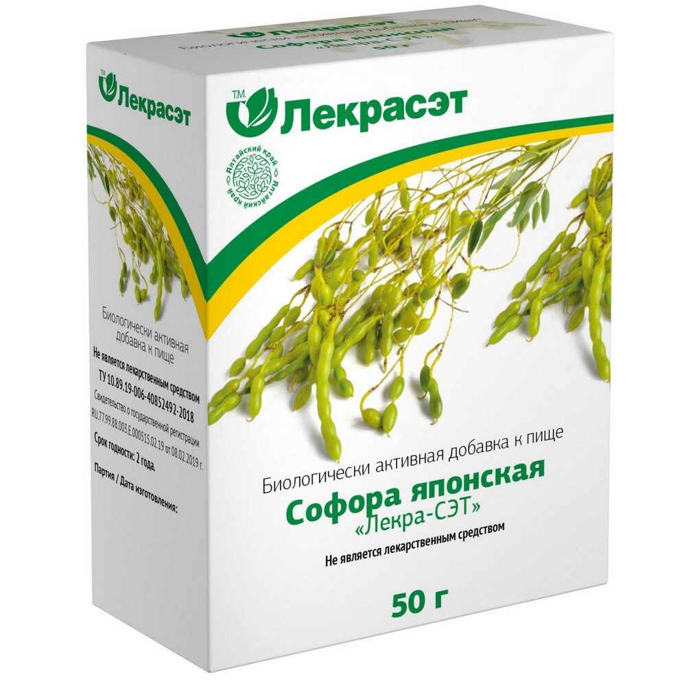 Изображение товара Софора японская 50 гр - природная добавка с флавоноидами для здоровья