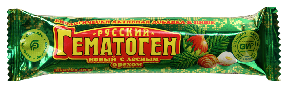 Гематоген русский новый с лесным орехом 40 гр плит инструкция по применению
