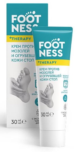 Изображение товара Footness крем против мозолей и огрубевшей кожи стоп 30 мл