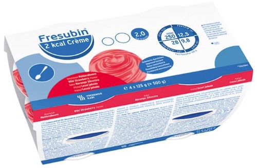 Изображение товара Фрезубин крем 2 ккал со вкусом земляники 125 г 4 шт диетическая смесь