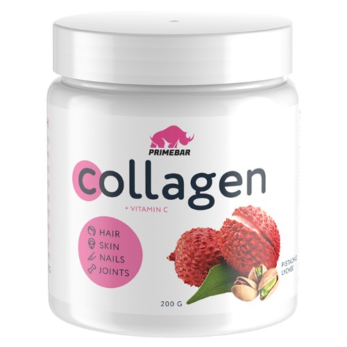 Изображение товара Primebar коллаген со вкусом фисташка-личи 200 г порошок для здоровья и красоты