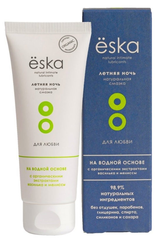 Изображение товара Лубрикант на водной основе Eska Летняя ночь 75 мл натуральная смазка