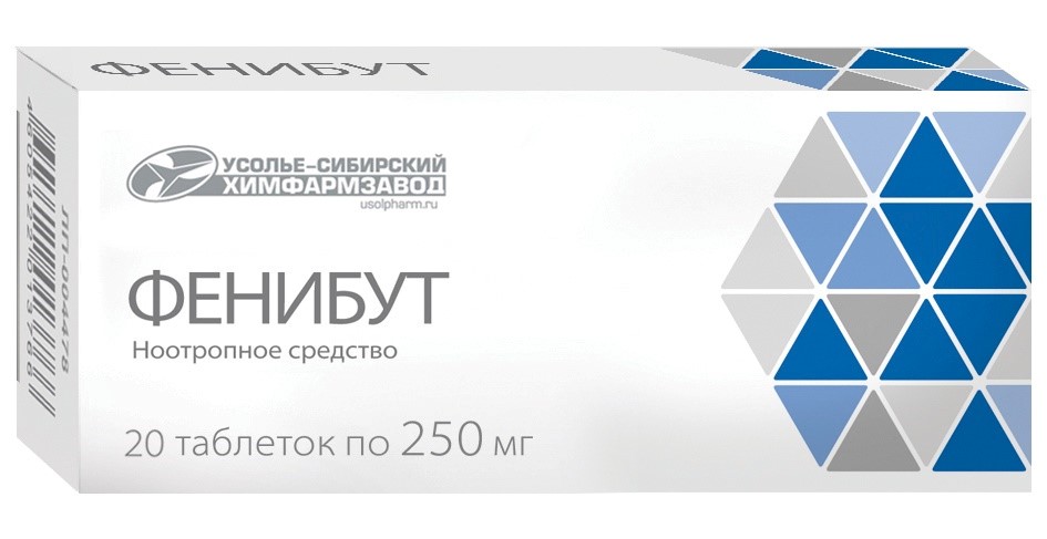 Фенибут 250 мг 20 шт. таблетки инструкция по применению