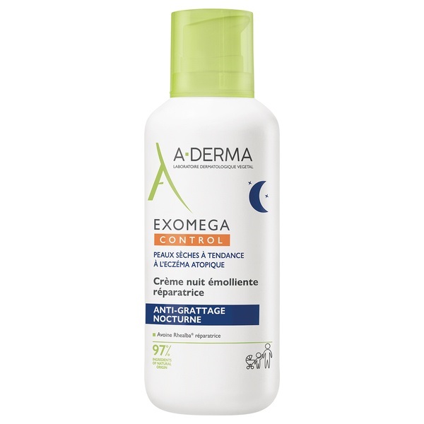 Изображение товара A-derma exomega control крем-эмолент смягчающий восстанавливающий ночной 400 мл