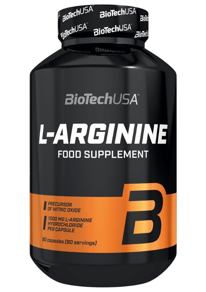 Изображение товара Biotechusa л-аргинин 90 капсул по 1175 мг для спортивного питания